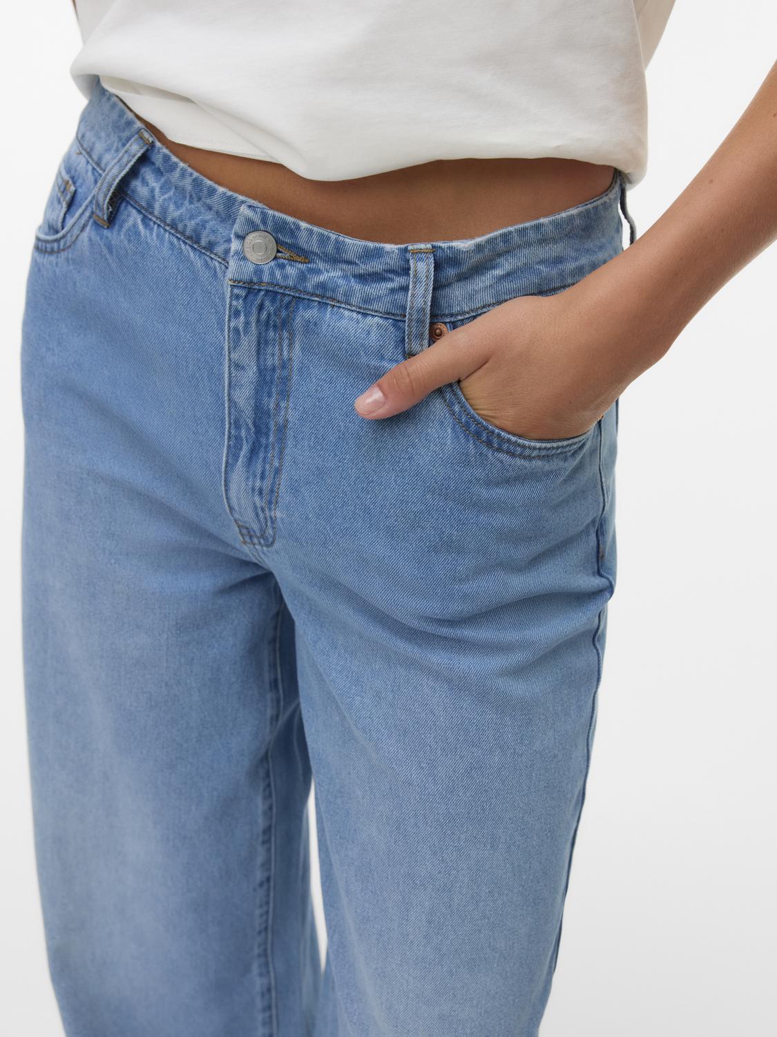 VMREMY MID RISE WIDE JEANS